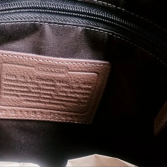 Coach Brown Leather Messenger Courier Bag